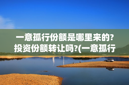 一意孤行份额是哪里来的?投资份额转让吗?(一意孤行资金从哪里来)
