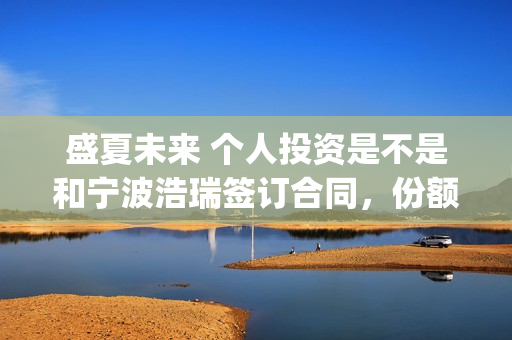 盛夏未来 个人投资是不是和宁波浩瑞签订合同，份额是不是真实的？(《盛夏未来》简介)