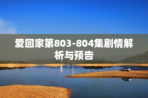 爱回家第803-804集剧情解析与预告