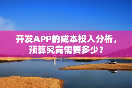 开发APP的成本投入分析，预算究竟需要多少？