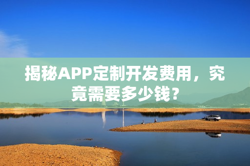 揭秘APP定制开发费用，究竟需要多少钱？