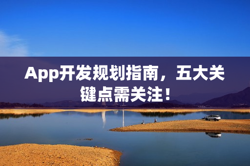 App开发规划指南,五大关键点需关注! App开发规划指南,五大关键点需关注!
