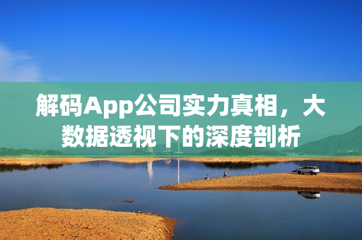 解码App公司实力真相，大数据透视下的深度剖析