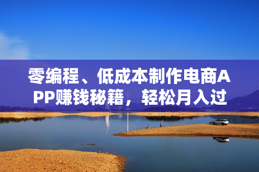 零编程、低成本制作电商APP赚钱秘籍，轻松月入过万！