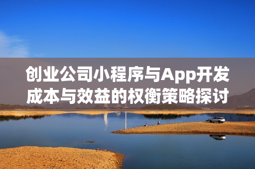 创业公司小程序与App开发成本与效益的权衡策略探讨 创业公司小程序与App开发成本与效益的权衡策略探讨