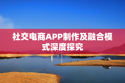社交电商APP制作及融合模式深度探究