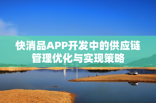 快消品APP开发中的供应链管理优化与实现策略