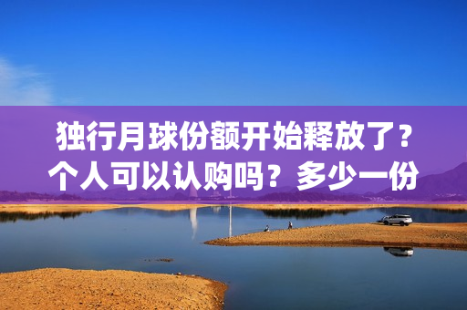 独行月球份额开始释放了？个人可以认购吗？多少一份？成本多少？(独行月球演员表)
