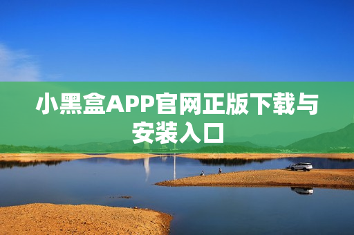小黑盒APP官网正版下载与安装入口