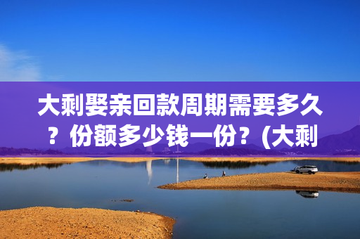 大剩娶亲回款周期需要多久？份额多少钱一份？(大剩娶亲项目报告会)
