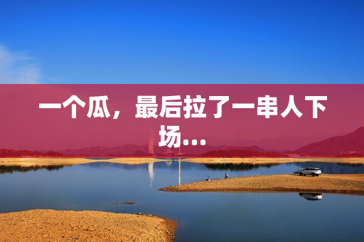 一个瓜，最后拉了一串人下场…