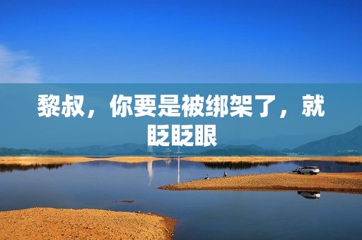 黎叔，你要是被绑架了，就眨眨眼