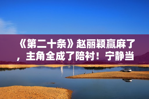 《第二十条》赵丽颖赢麻了，主角全成了陪衬！宁静当年都说对了