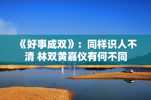 《好事成双》：同样识人不清 林双黄嘉仪有何不同