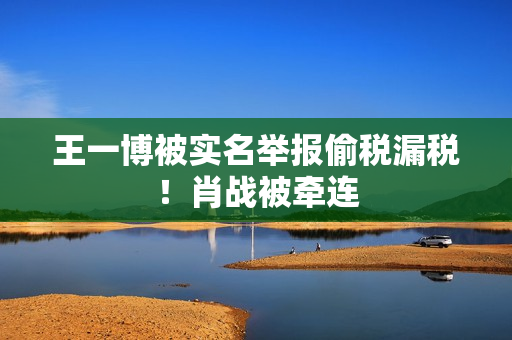 王一博被实名举报偷税漏税！肖战被牵连
