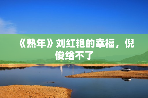 《熟年》刘红艳的幸福，倪俊给不了