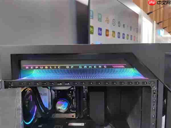 华硕梦幻电竞旗舰！ROG枪神10X台式机惊艳首秀：首创全息投影颜值无敌