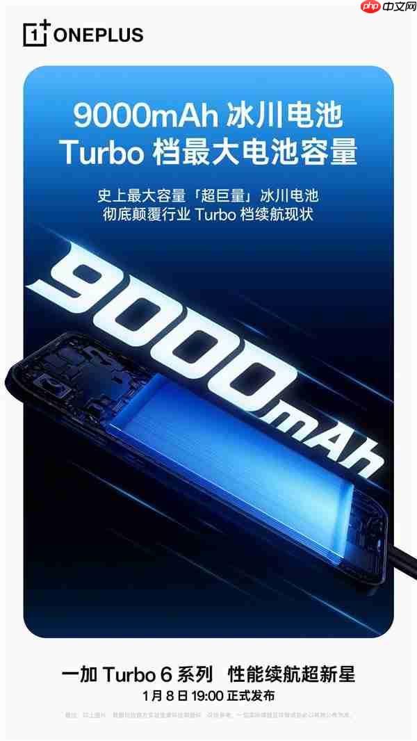 全系标配9000mAh电池！一加Turbo 6系列开启新一轮预热