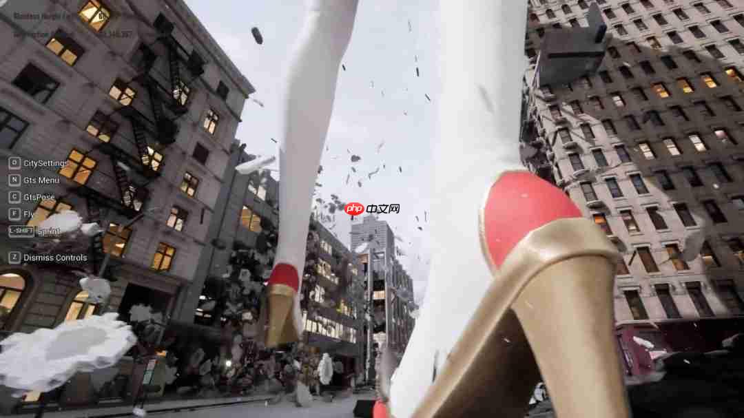 《女巨人游乐场》更新圣诞造型 白袜红高根践踏城市