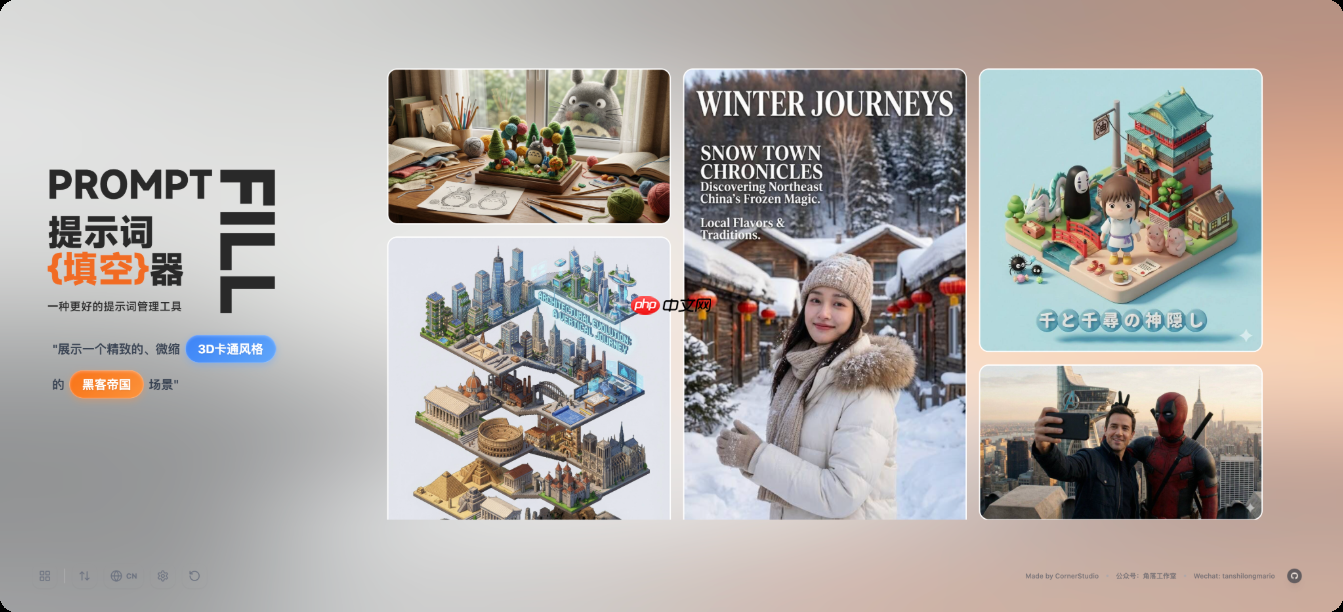 Prompt Fill v0.5.0 发布，专为 AI 绘画设计的“结构化提示词生成工具”