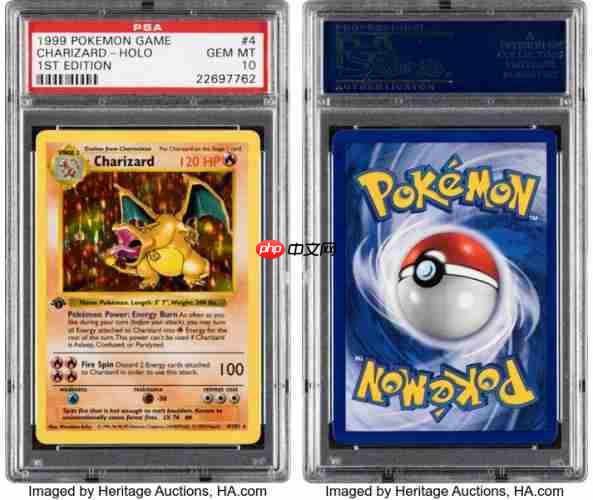 宝可梦卡牌拍卖再创巅峰!初版「喷火龙」以55万美元天价成交