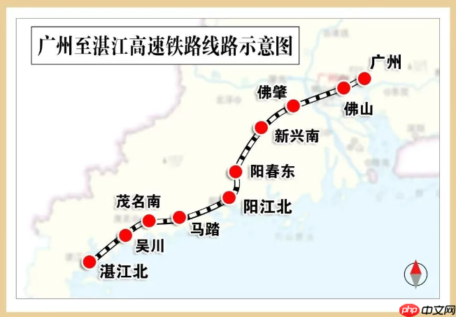广州至湛江高铁 12 月 22 日建成通车，运行时间压缩 61 分钟