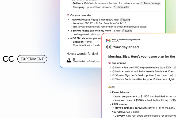 再也不用翻信找行程！Gmai推AI助理 用「CC」告诉你今天行程