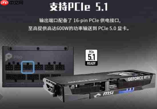 微星PRO A1000PL PCIE5电源上市:ATX3.1+PCIe5.1双认证,首发699元