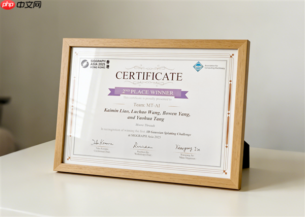 摩尔线程拿下顶级图形大会3DGS挑战赛银奖:自研LiteGS技术全面开源