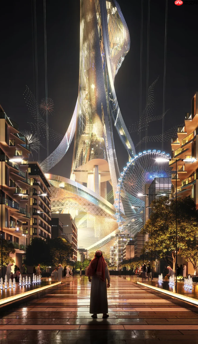 沙特挑战世界第一高楼：两千米高度“一柱擎天”，比迪拜哈利法塔高一倍多