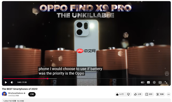 OPPO Find X9 Pro双杀苹果三星,斩获欧美KOL年度大奖