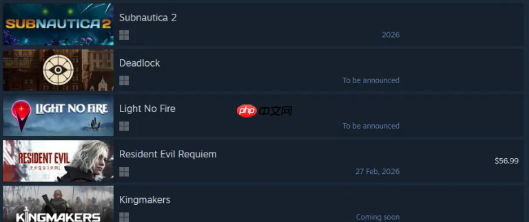 万众瞩目！《生化危机9：安魂曲》登上Steam愿望单前五