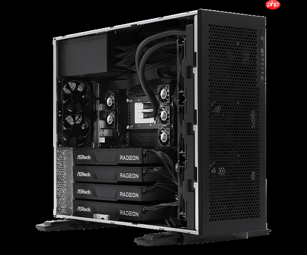 华擎工作站配备四块AMD R9700 32GB专业显卡：搭档Zen5/4撕裂者