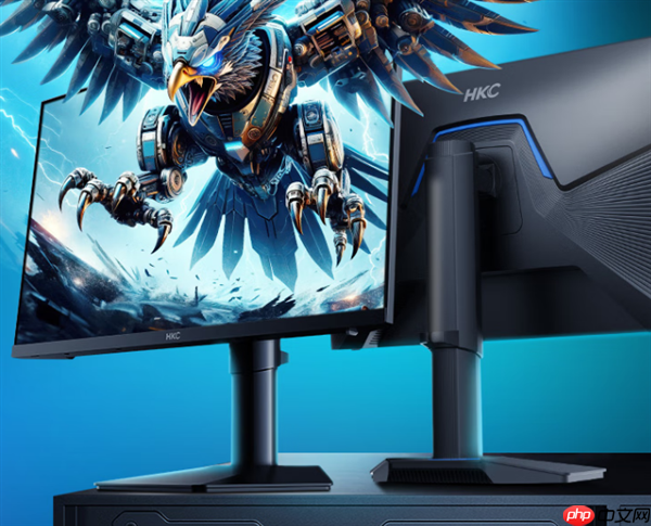 HKC推出新款24.5寸显示器:2K 275Hz屏仅1099元