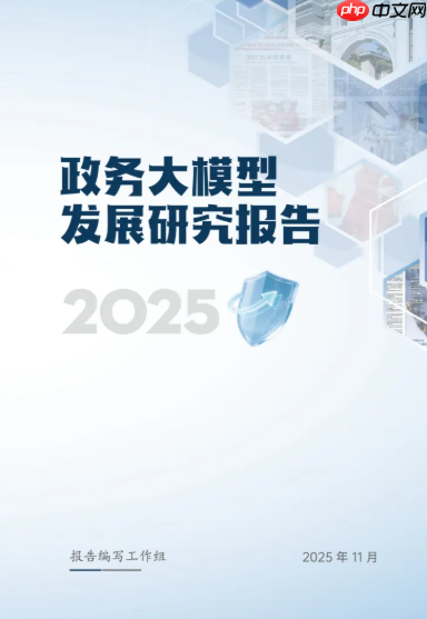 《政务大模型发展研究报告(2025年)》发布