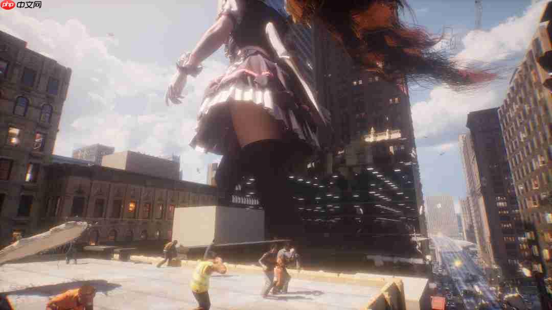 女巨人游乐场新截图曝光，美女巨人破坏城市狂潮