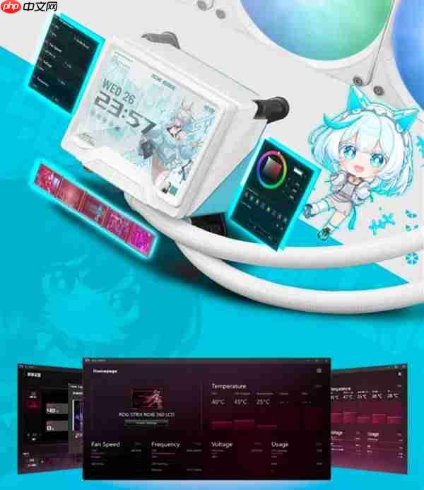 神颜降世 吹雪姬驾临!ROG吹雪水冷散热器正式开售