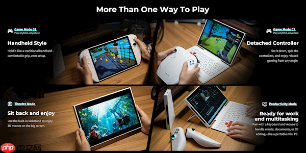 终于看到第二款Lunar Lake掌机！不知名小牌子 11寸巨型裸眼3D屏幕