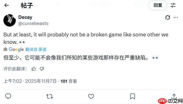 CDPR调侃《GTA6》延期 引发玩家抨击：你也配开玩笑？