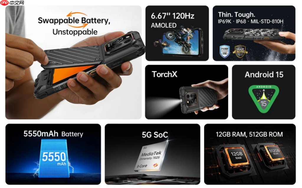 可换电的三防手机， RugOne Xever 7 系列正式登陆香港!