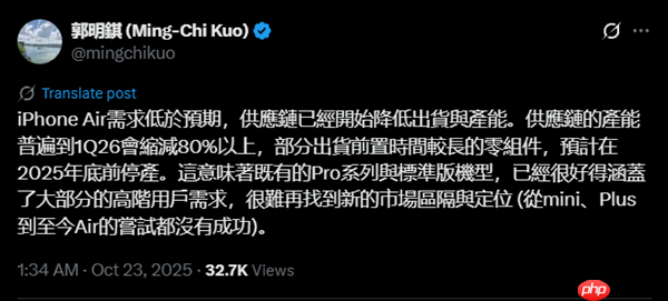 卢伟冰:“Air”确实非常小众