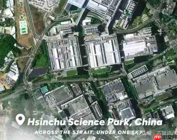 中国驻美大使馆发布台湾省新竹科学园高清卫星照：美国很紧张