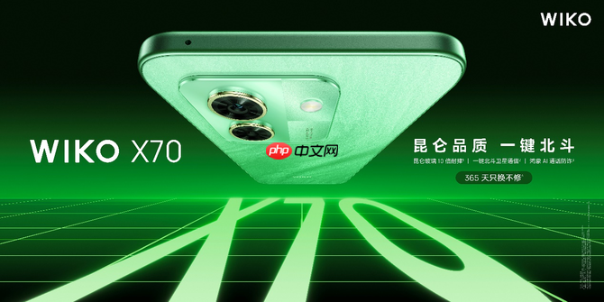 6.7英寸护眼屏、10倍耐摔昆仑玻璃 京东11.11 WIKO X70新品手机发布