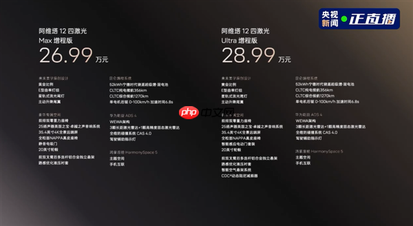 最原创的中国豪华轿车 阿维塔12四激光版上市:限时25.99万起