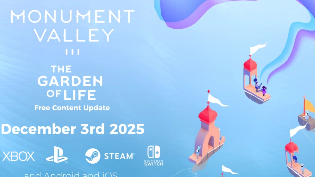 《纪念碑谷3》将推出免费DLC!四个全新篇章