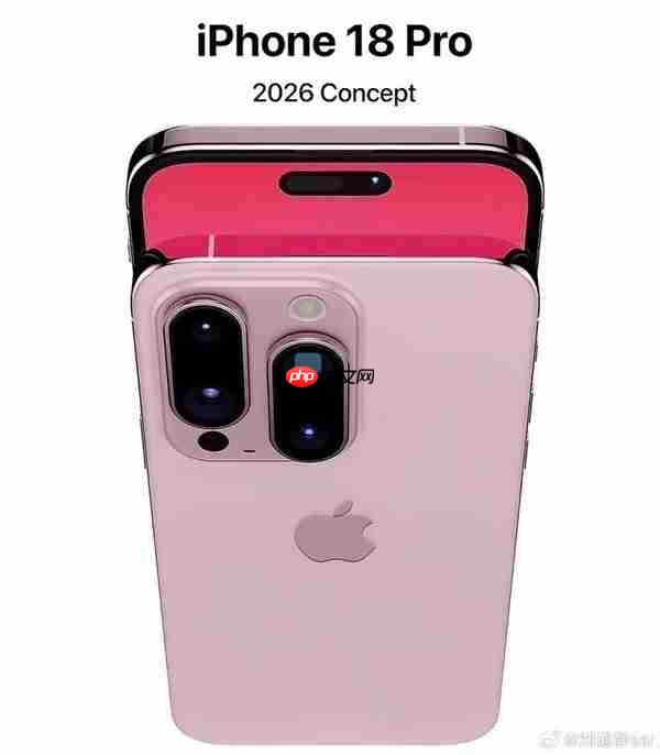 iPhone 18 Pro概念设计图曝光 后置镜头竖向双排列
