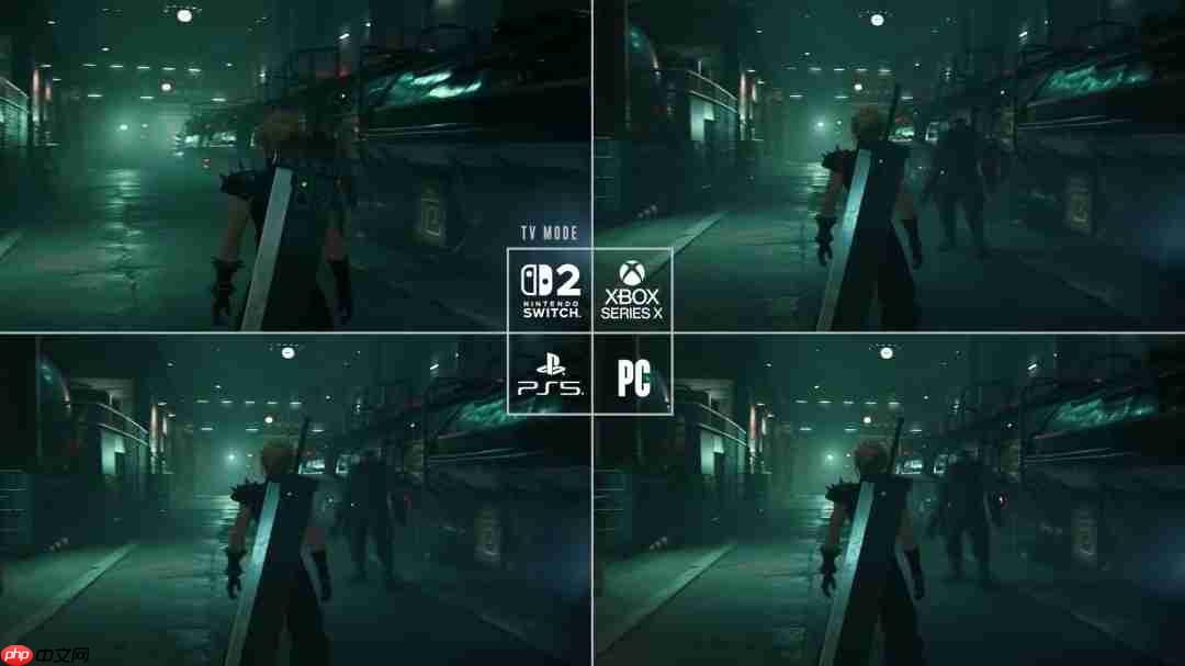 《最终幻想7：重制版Intergrade》NS2、PC等四平台画面对比