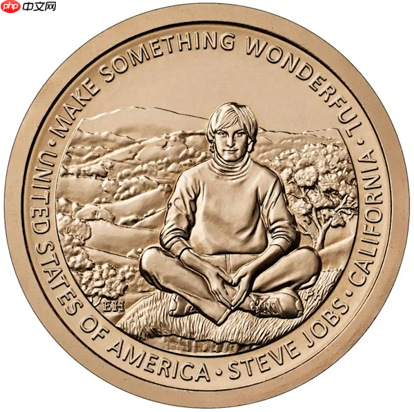 苹果创始人乔布斯将登上美国创新1美元硬币