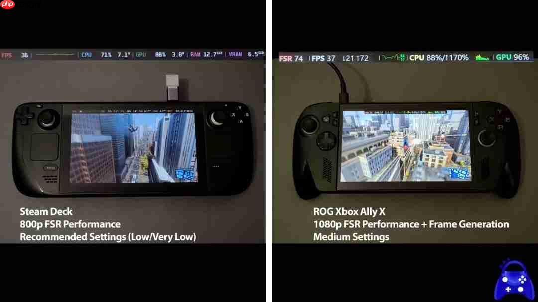 《漫威蜘蛛侠2》画面对比：Xbox Ally X超越Steam Deck