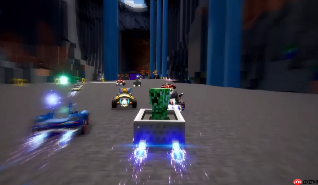 《索尼克赛车：交叉世界》联动mc上线 史蒂夫参战